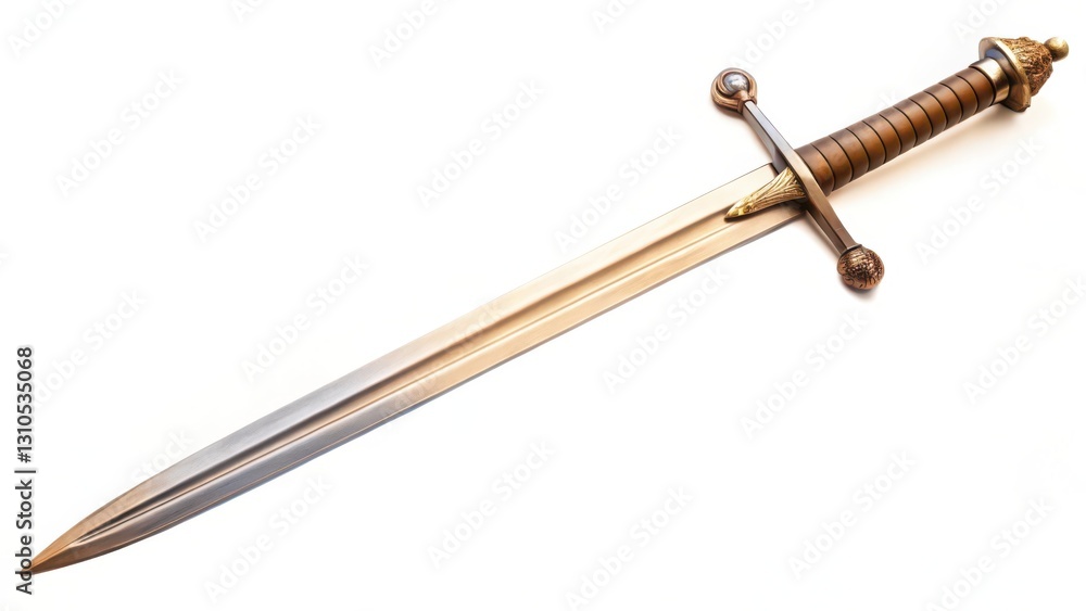 Ornate Dagger on White Background Ornate Dagger on White Background