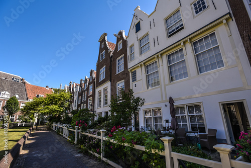 Historic Gabled Houses in Begijnhof Courtyard - Amsterdam, Netherlands