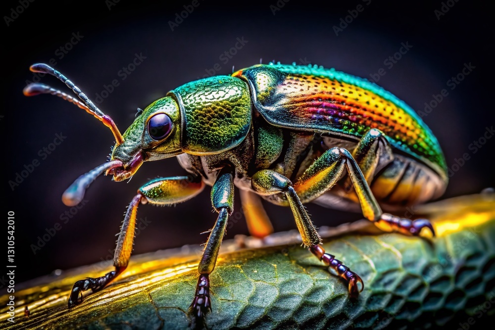 Naklejka premium High-Resolution Insect Abdomen Silhouette, Detailed Macro Photography