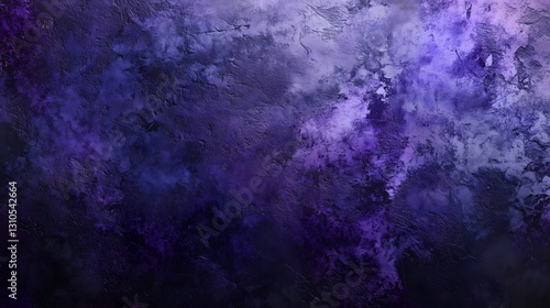 Dark purple grunge texture with distressed, weathered details. The rough and abstract surface creates a moody and artistic aesthetic, perfect for backgrounds and creative designs.
