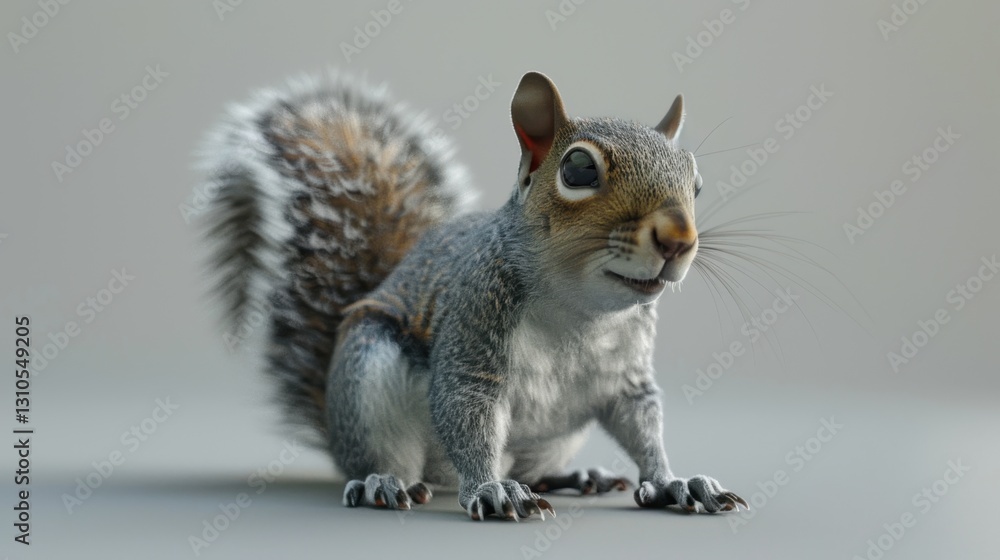 Gray Squirrel: A small mammal with a grayish coat, found in trees, renowned for its agility and ability to cleverly forage and hoard food.

