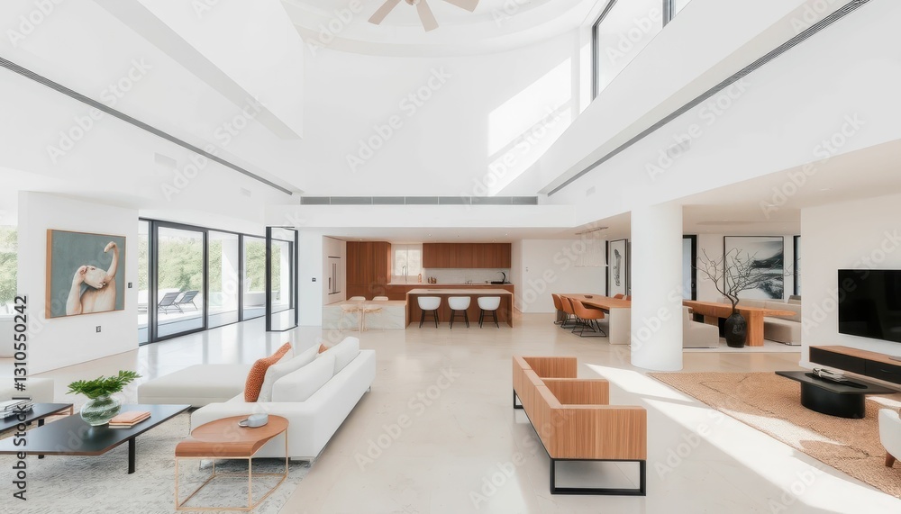 Modern Open Concept Living Space with Stylish Design and Natural Light Modern Open Concept Living Space with Stylish Design and Natural Light