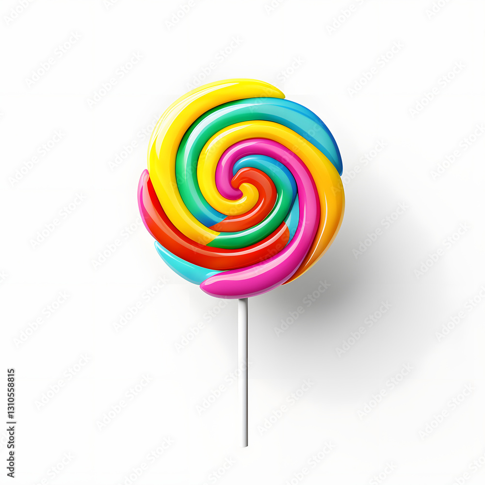 Digital technology 3D colorful cute lollipop icon Digital technology 3D colorful cute lollipop icon