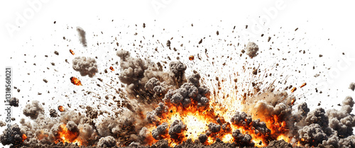 dynamic explosion blast wit...