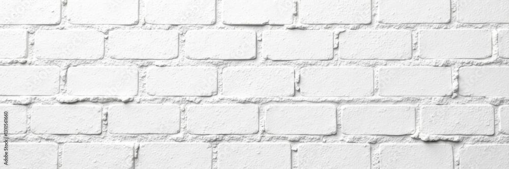 Fototapeta premium Clean white cement block wall texture Seamless background , building material, building