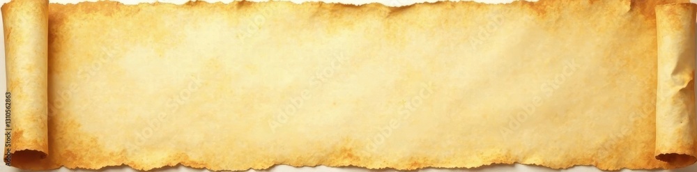 Aged parchment, yellowed edges, creased texture, wallpaper, design Aged parchment, yellowed edges, creased texture, wallpaper, design