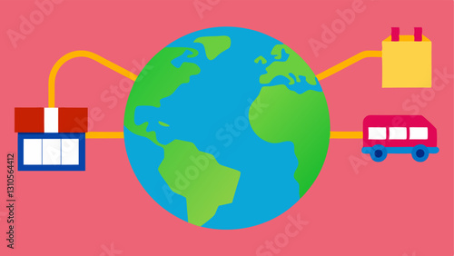 Supply Chain Differences A visual ation with two supply chains where the small business has a short chain leading to local producers while the multinational corporation