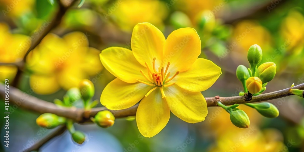 Vibrant Yellow Flower in Close-up , flowers, Ochna, flowers, Ochna, bloom Vibrant Yellow Flower in Close-up , flowers, Ochna, flowers, Ochna, bloom
