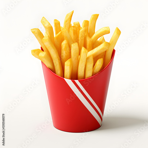 Wallpaper Mural Digital technology 3d colorful cute french fried potatoes icon Torontodigital.ca