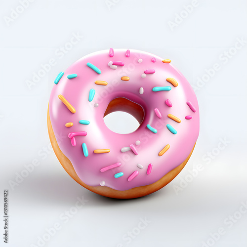 Wallpaper Mural Digital technology 3d colorful cute doughnut icon Torontodigital.ca