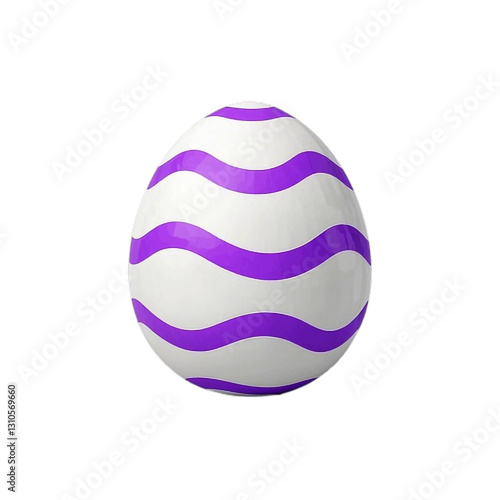 A white decorated Easter egg on a whiter or transparent background, Easte, Happy Easer, Easter Bunny, Easter Sunday.