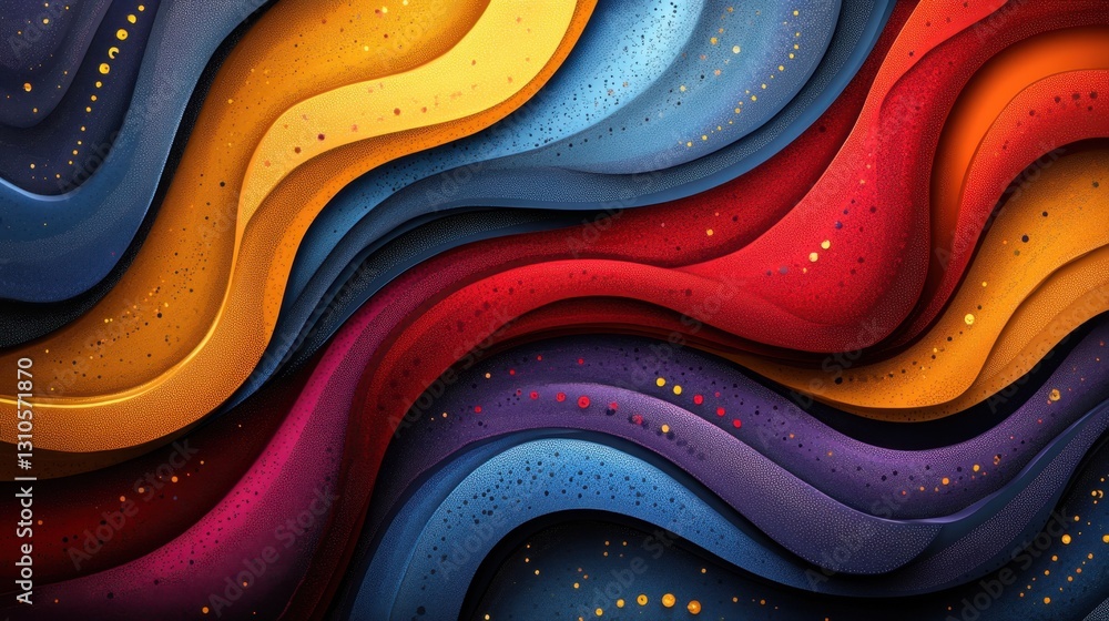 A Vibrant Fusion of Colors and Textures in a Swirling Abstract Design A Vibrant Fusion of Colors and Textures in a Swirling Abstract Design