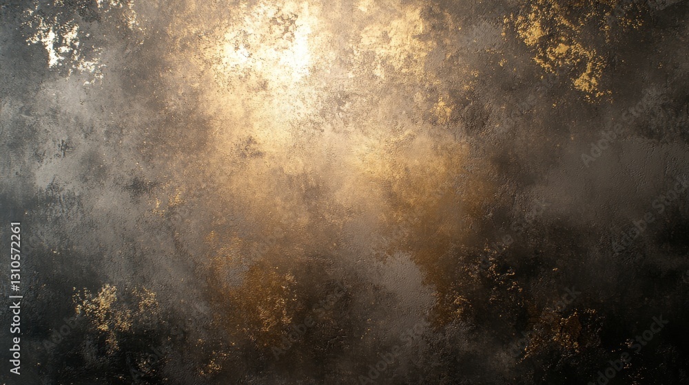 An abstract dark and gold textured surface with highlighted gradients An abstract dark and gold textured surface with highlighted gradients