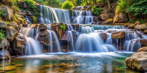 River cascading into rocks, waterfall, waterfall, waterfall