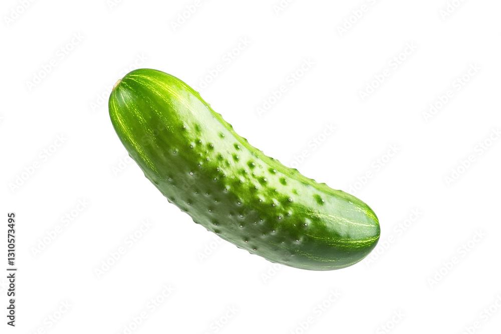 Cucumber is shown in a white background, isolated Cucumber is shown in a white background, isolated