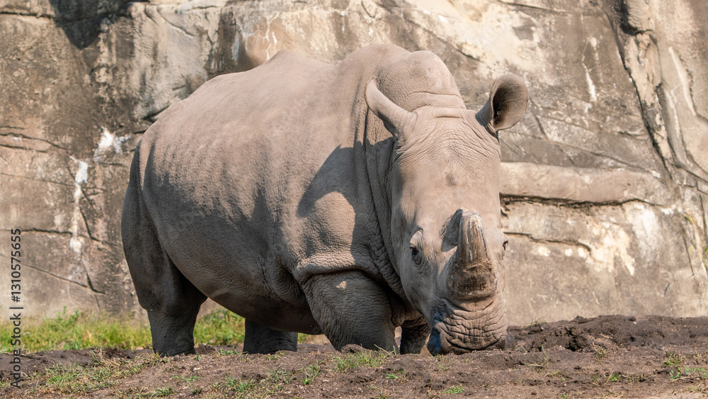 Fototapeta premium rhino in the sun