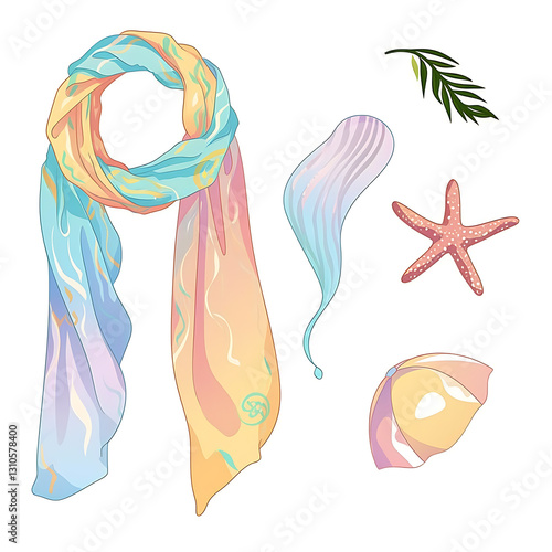 Beach Travel Essentials and Summer Fashion Accessories.