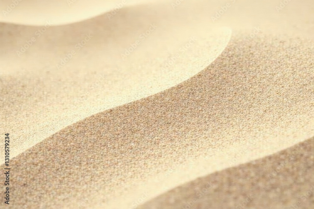 Obraz premium Smooth, pale sand texture, subtle light and shadow , dune, texture, abstract