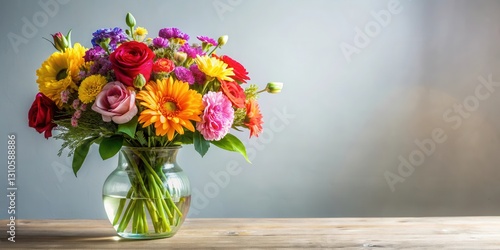 Wallpaper Mural Vibrant floral arrangement in a elegant vase, flowers arrangement, flowers,  flowers arrangement Torontodigital.ca