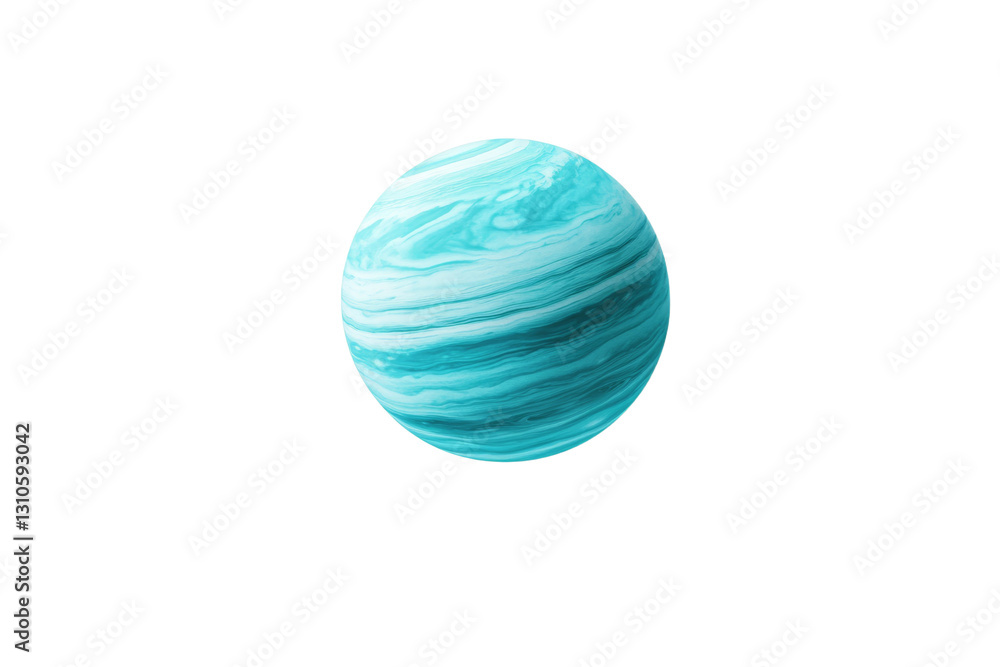 Blue planet with a white background, isolated Blue planet with a white background, isolated