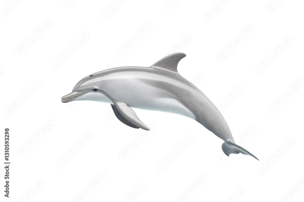 Dolphin is flying in the air, isolated Dolphin is flying in the air, isolated