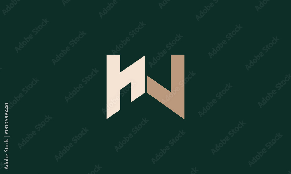 hw or hw monogram logo design hw or hw monogram logo design