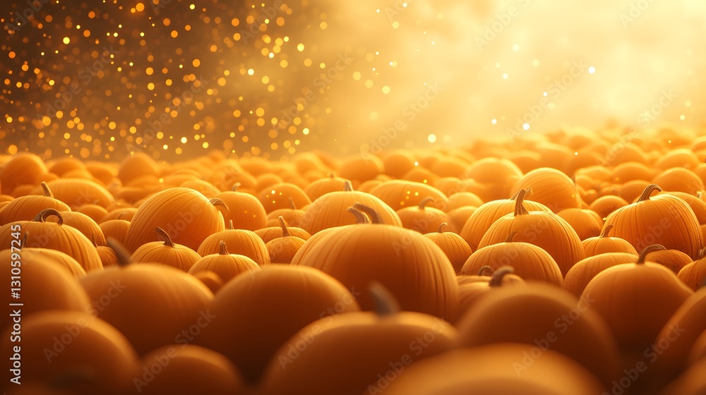 Fototapeta premium Picture of piles of pumpkins