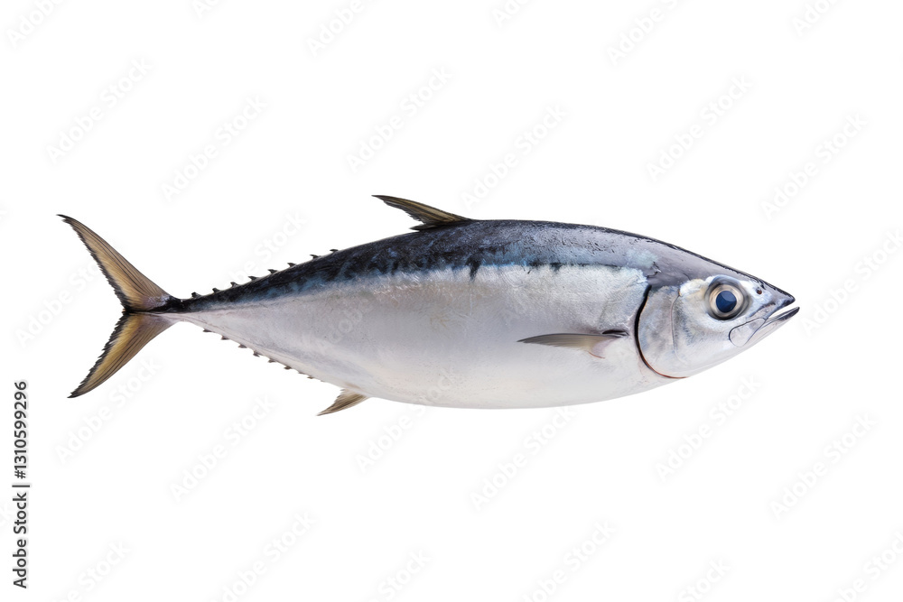 Large fish is shown on a white background, isolated Large fish is shown on a white background, isolated