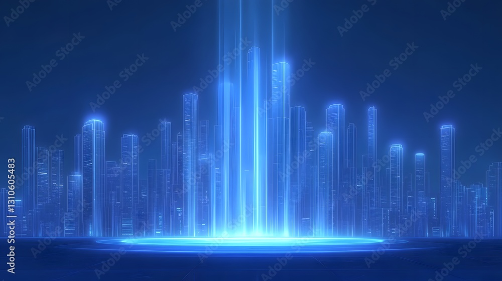 The technological sense of blue city The technological sense of blue city
