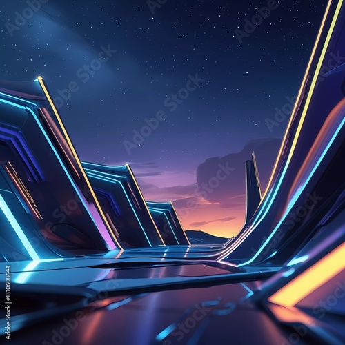 night city in the night