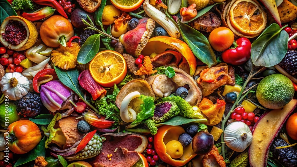 Macro Photography of Biodegradable Food Waste: Colorful Textures & Patterns Macro Photography of Biodegradable Food Waste: Colorful Textures & Patterns