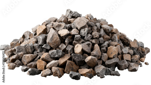pile of firewood isolated on a transparent background.