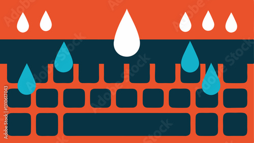 Tears on a Keyboard A closeup of a computer keyboard with tear drops falling onto the keys symbolizing the emotional toll of bullying while online.
