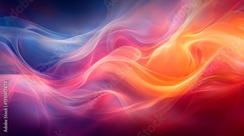 Wallpaper Mural Abstract swirling colorful smoke, vibrant energy flow, digital art, background image Torontodigital.ca