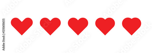 red love heart sign
