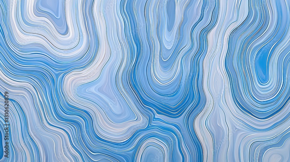 Abstract swirls in blue and white Abstract swirls in blue and white