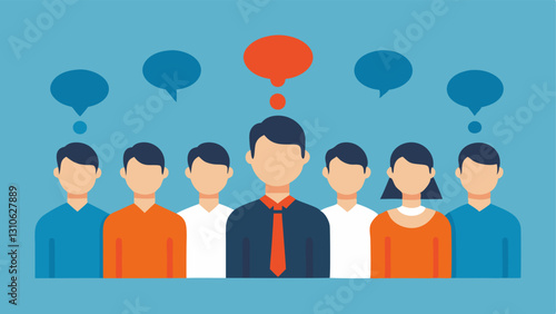 These illustrations can effectively represent the concept of groupthink and its negative impact on decisionmaking while emphasizing the importance of individual opinions.