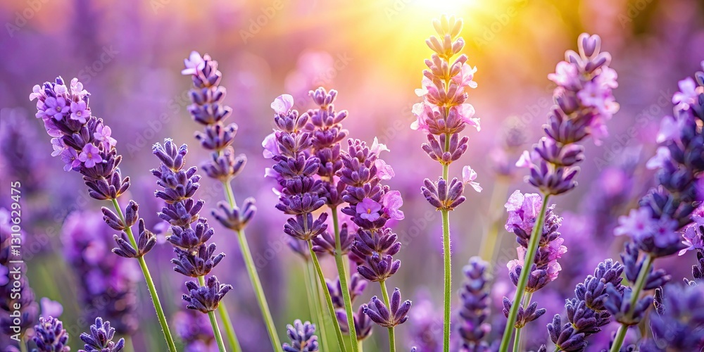 Obraz premium Lavender Close Up, Fresh Purple Lavender Flowers, Blooming Lavender, Aromatic Herb, Herbal Photography, Nature Photography, Floral Photography, Macro Photography, Lavender Field, Lavender Bouquet