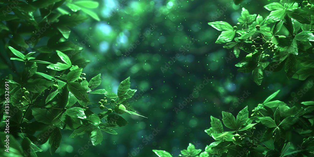green leaves in the forest green leaves in the forest
