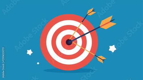 Shattered Goals An illustration of a target with arrows bouncing off it representing the frustration that comes from setting goals but failing to commit to them.