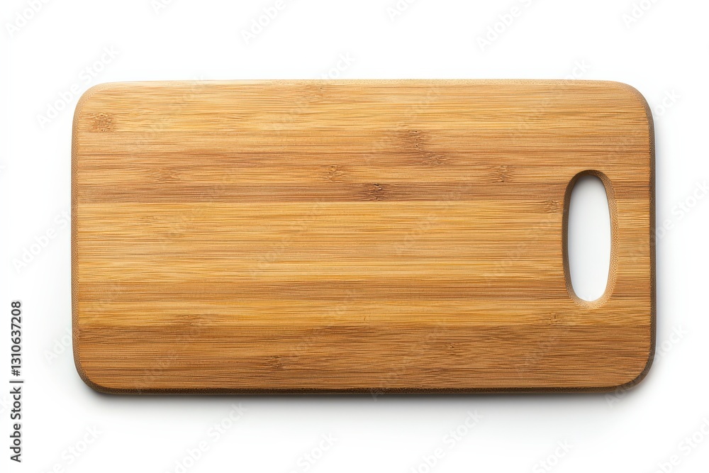 Bamboo Cutting Board for Kitchen Utensil, White Background. Bamboo Cutting Board for Kitchen Utensil, White Background.