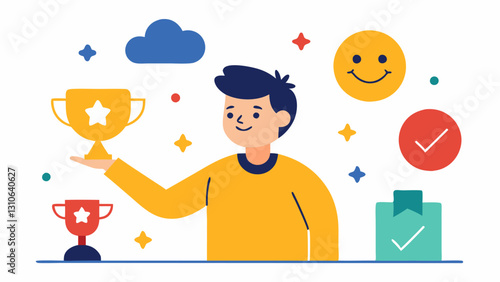 These illustrations can effectively convey the concept of positive reinforcement in behavior change encouraging desired behaviors through rewards.