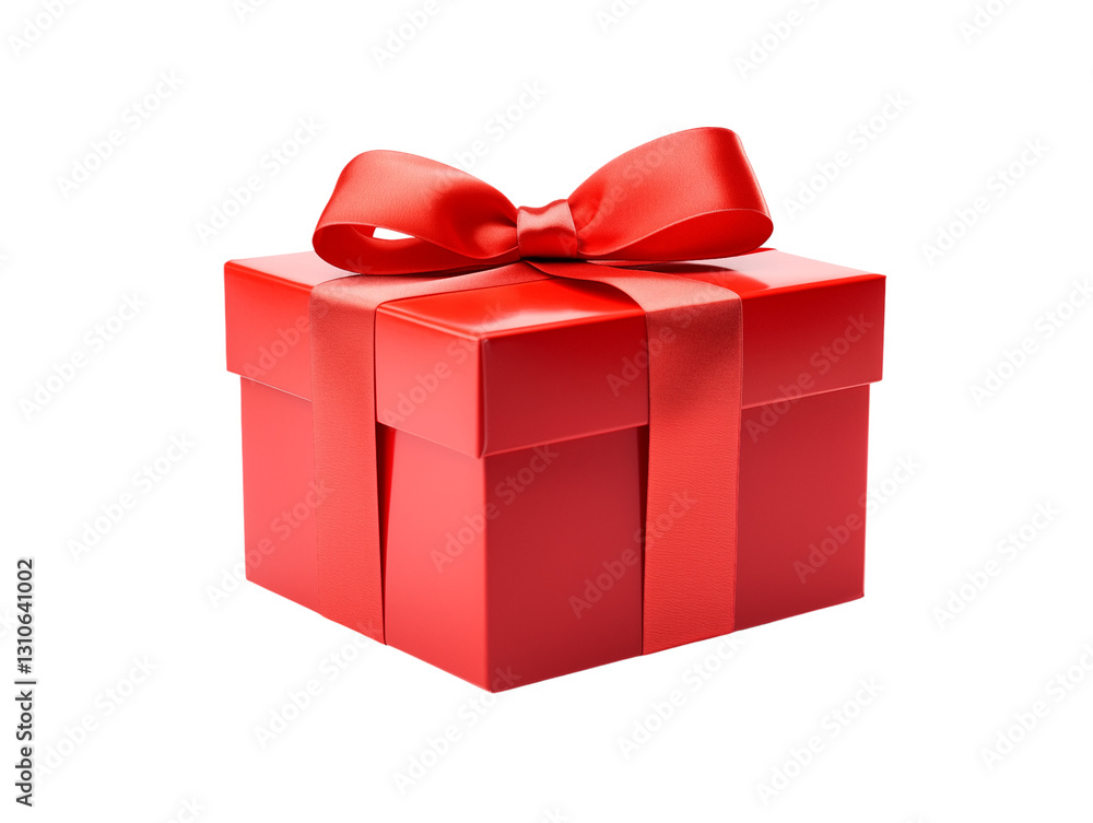 red gift box with ribbon red gift box with ribbon