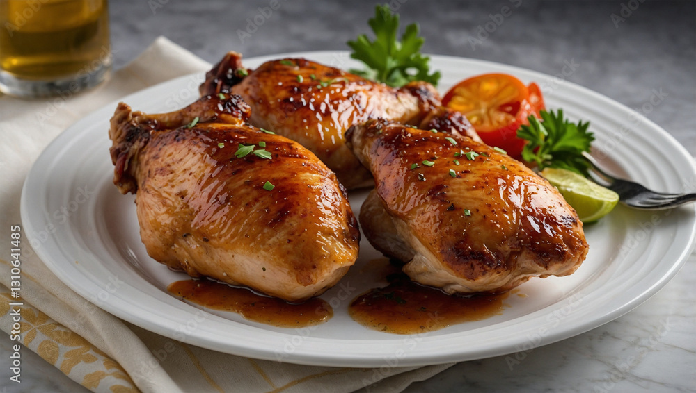 image of delicious chicken served ready to eat