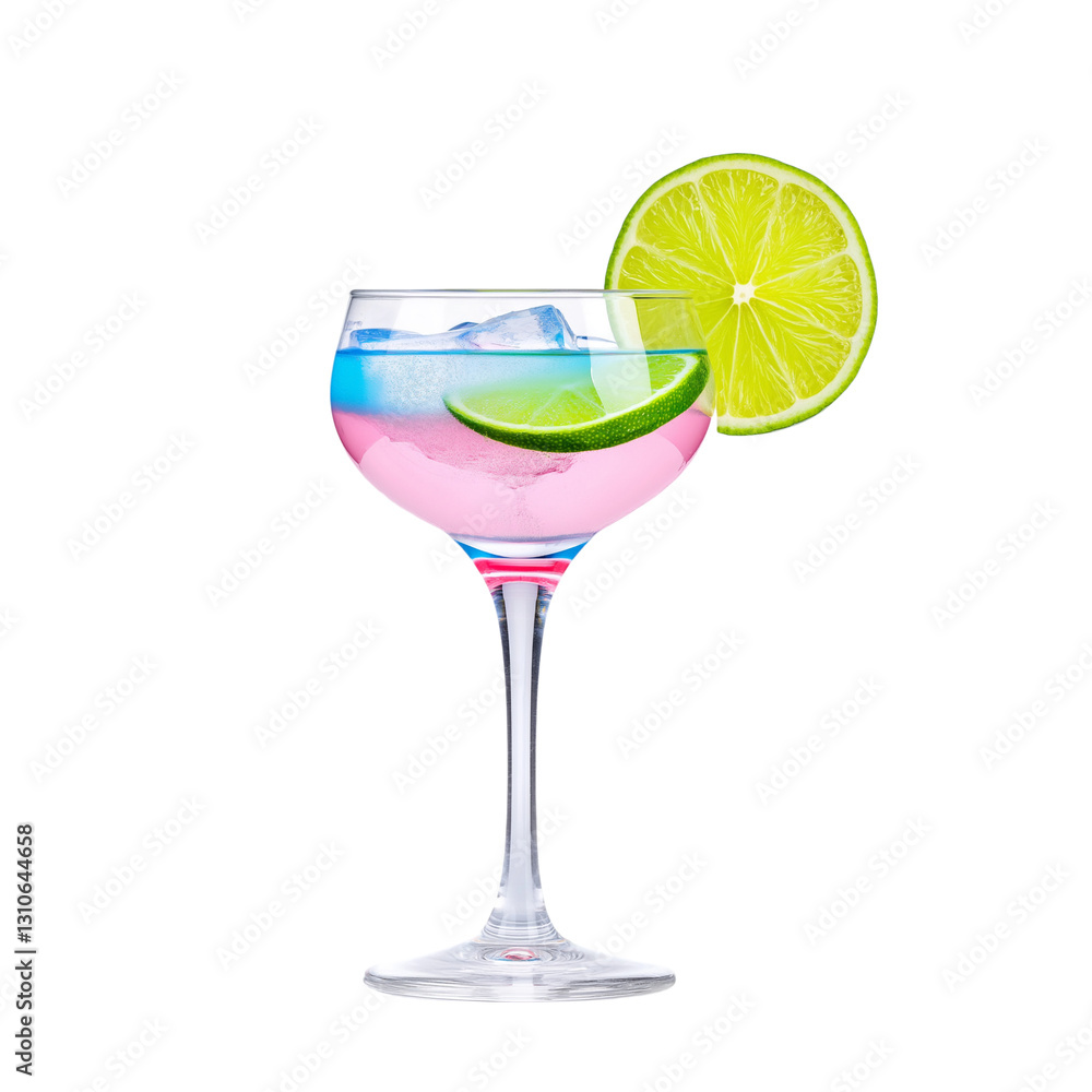 cocktail with lime cocktail with lime