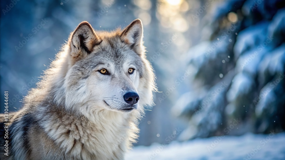 Majestic Winter Wolf: A Breathtaking Documentary Photograph Majestic Winter Wolf: A Breathtaking Documentary Photograph