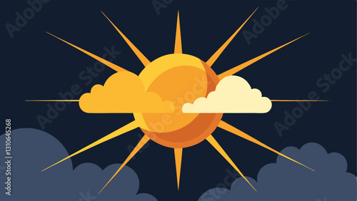 Sunshine Breaking Through Clouds A sun breaking through dark clouds representing optimism and finding light after dark moments of rejection.