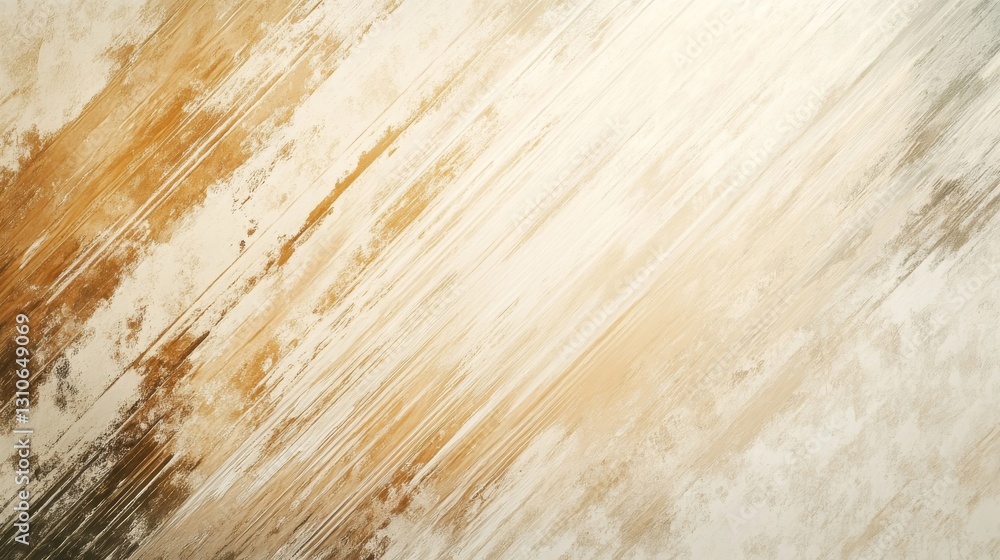 Naklejka premium Abstract texture showing diagonal brushstrokes of varied cream and brown colors