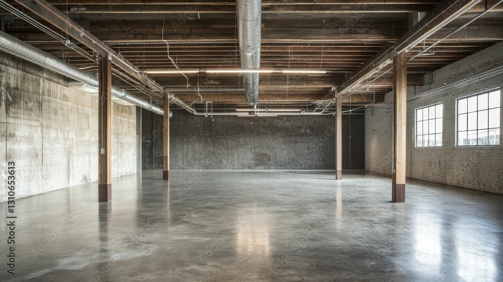 Industrial Chic Warehouse Space with Exposed Structures and Design Industrial Chic Warehouse Space with Exposed Structures and Design