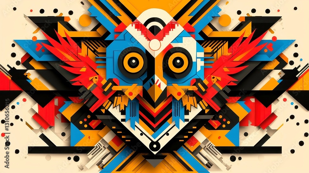 Bold Tribal Vector Design, earthy symmetry, simple line art, vibrant pop art inspiration, perfect for crafts, featuring black outlines and a cool neon color palette. Bold Tribal Vector Design, earthy symmetry, simple line art, vibrant pop art inspiration, perfect for crafts, featuring black outlines and a cool neon color palette.